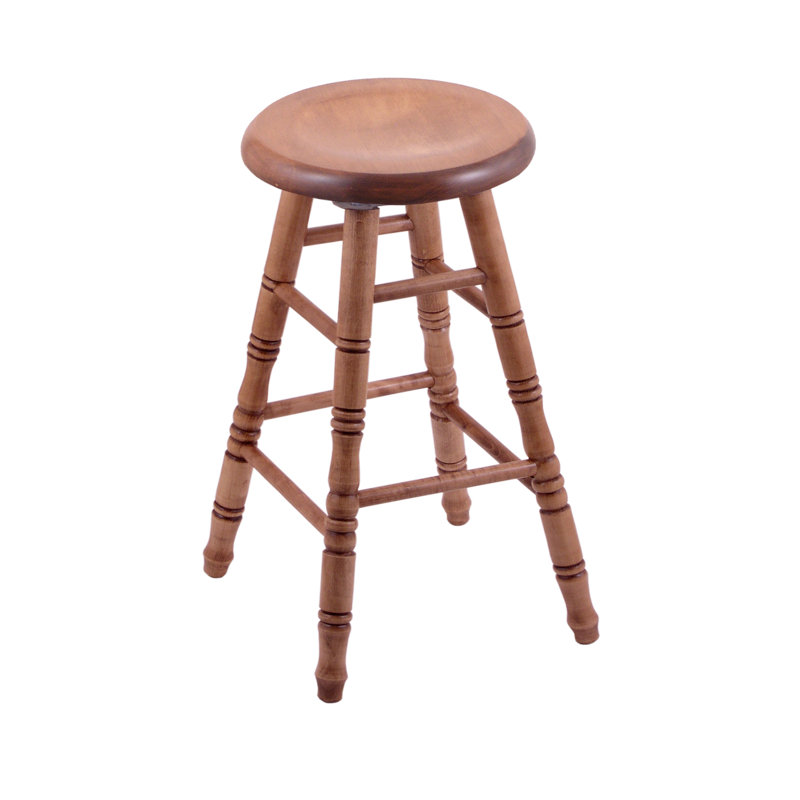 24" Swivel Bar Stool, Natural Oak, 24" Counter Stool