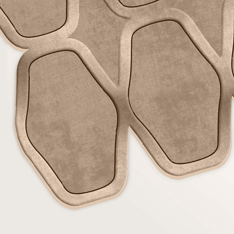 Premium Mink Color Area Rug, 5.2 x 7.5 Feet | 100% Polyester, 1200 g/m² | Non-Slip Leather Sole, 0.4 in Pile Height | Antibacterial, Machine Washable, Easy to Clean | Perfect for Living Room & Bedroom Decor