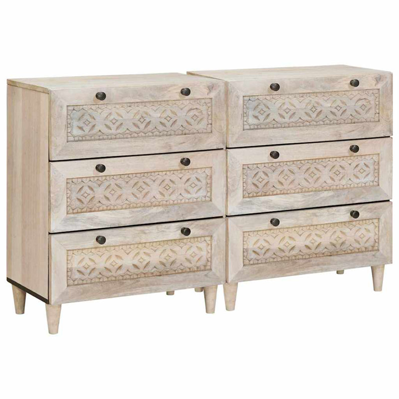 Solid Wood 60cm W Chest of Drawers, White