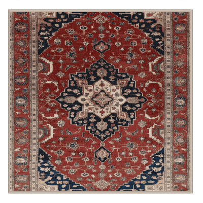 Tapis brun lavable à la machine