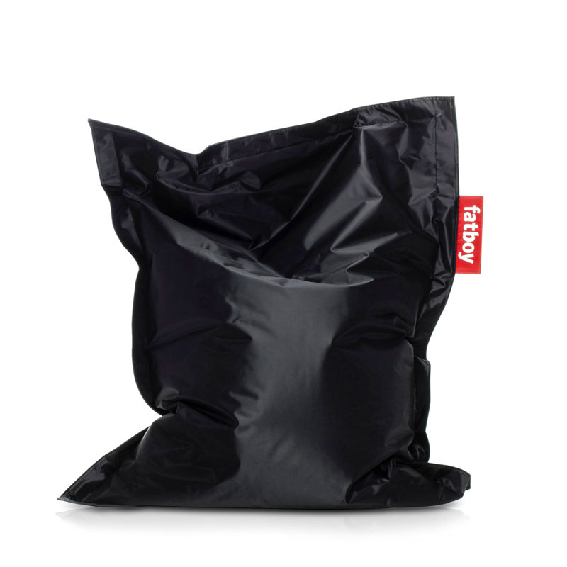 Original Slim Bean Bag Chair, Black, 51" x 39"