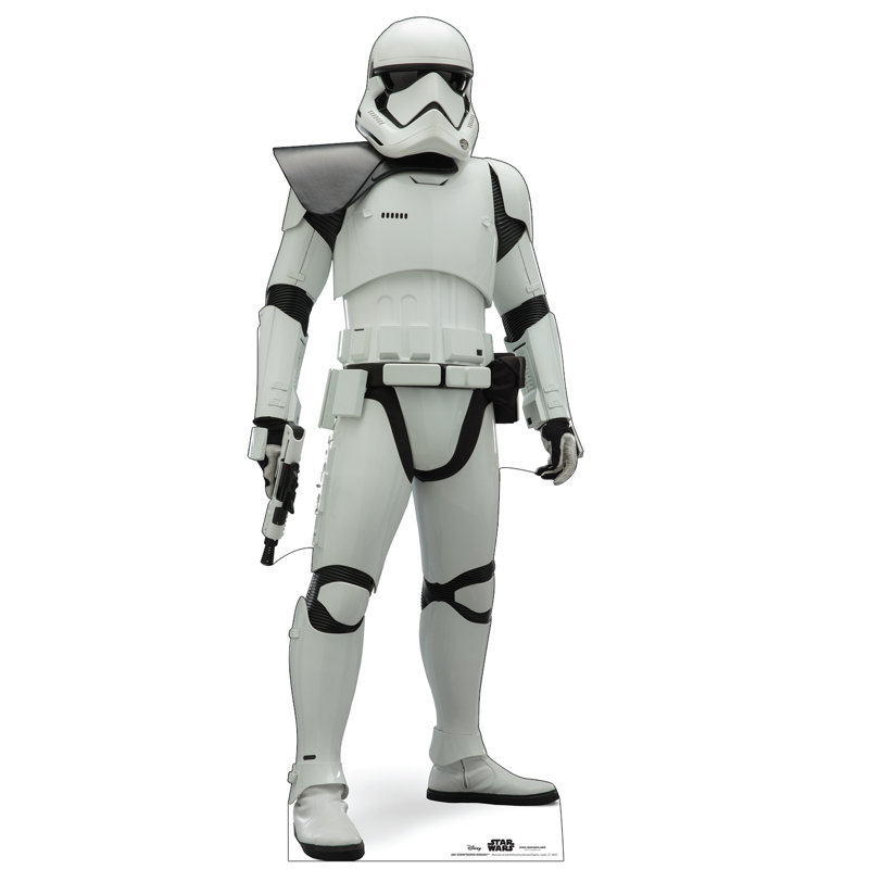 73'' White and Black Cardboard Stormtrooper Standup