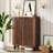 24 Pair Shoe Storage Cabinet with 2 Shutter Doors-668760906