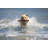 Labrador Dog In The Ocean - Wrapped Canvas Print-2103229129