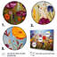 «Abstract Wildflowers», reproduction d'art sur toile-1361955401-1361955414