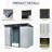 8Ft X 6Ft Outdoor Metal Storage With Lockable Sliding Doors And Transparent Plate For Garden, Lawn-123794515