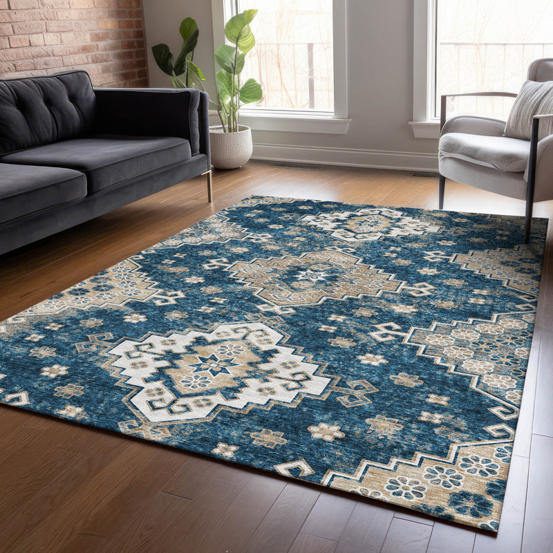 Tapis de porte d'extérieur antidérapant Malchow, Rectangulaire 3 pi x 5 pi