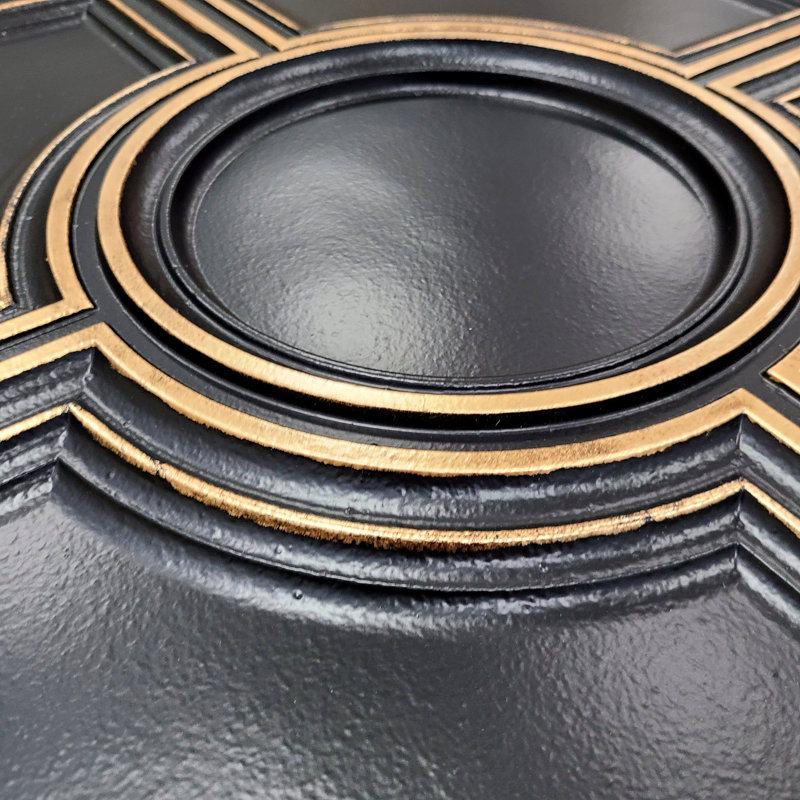 Carreau de plafond en PVC bleu / or 2,08 pi x 2,08 pi