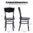 Medieval Solid Wood Side Dining Chairs-349478019