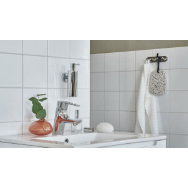 Ensemble de quincaillerie de salle de bain en chrome poli suédois 3 pièces, Chrome poli