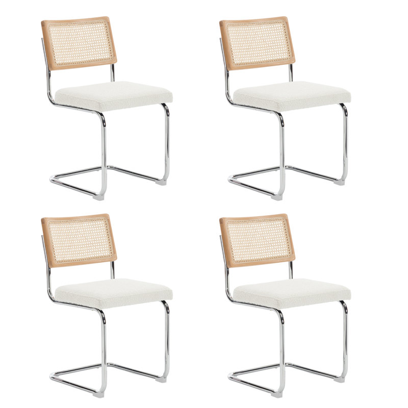 Chaise de salle à manger Cantilever, Beige