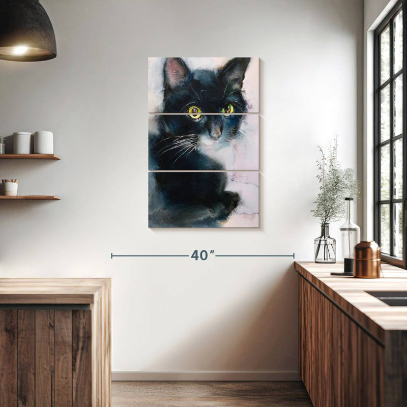 Brampt Tuxedo Cat, 38" H x 24" W