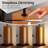 Dimmable Table Lamp with Led Nightlight, Square Wood Grain Bedside Lamp Set of 2
