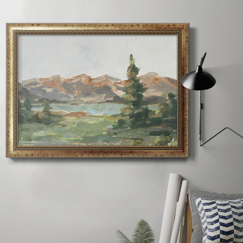 Rusty Mountains II - Peinture sur toile encadrée