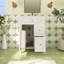 Meuble-lavabo simple 24 po avec comptoir en céramique 24 po