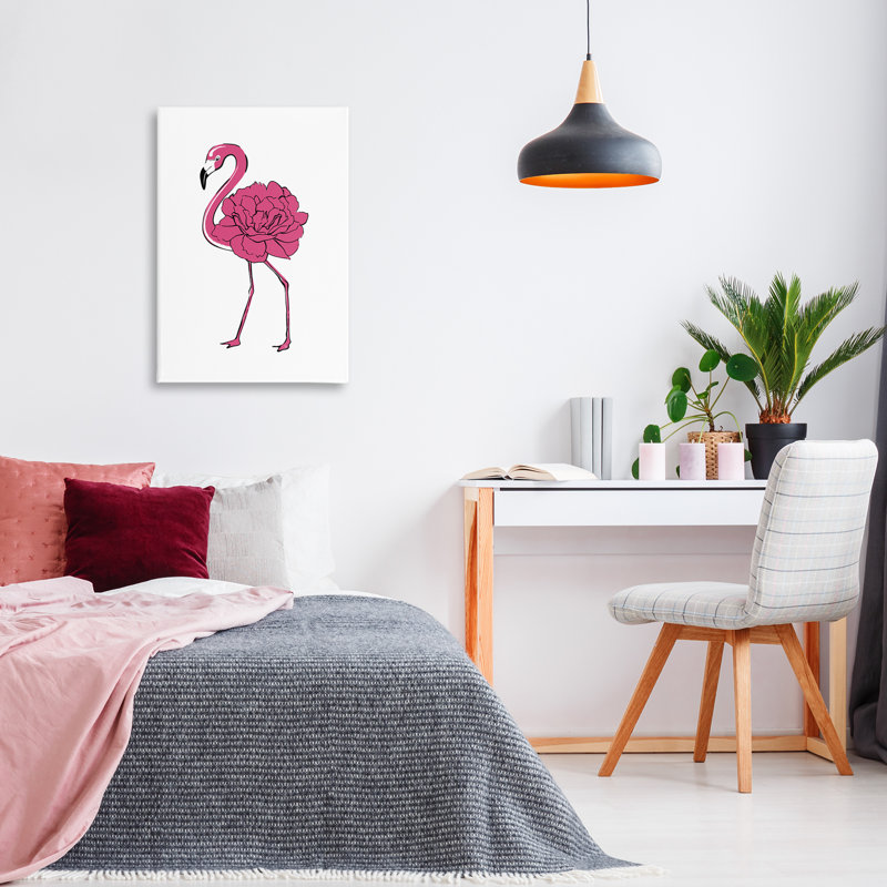 «Flamingo Rose Petal Body» par Martina Pavlova, H 30 po x l 20 po