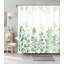 Ensemble de rideau de douche floral Odermatt + crochets