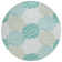 Machine Washable Indoor/Outdoor Xhevrie Teal Rug