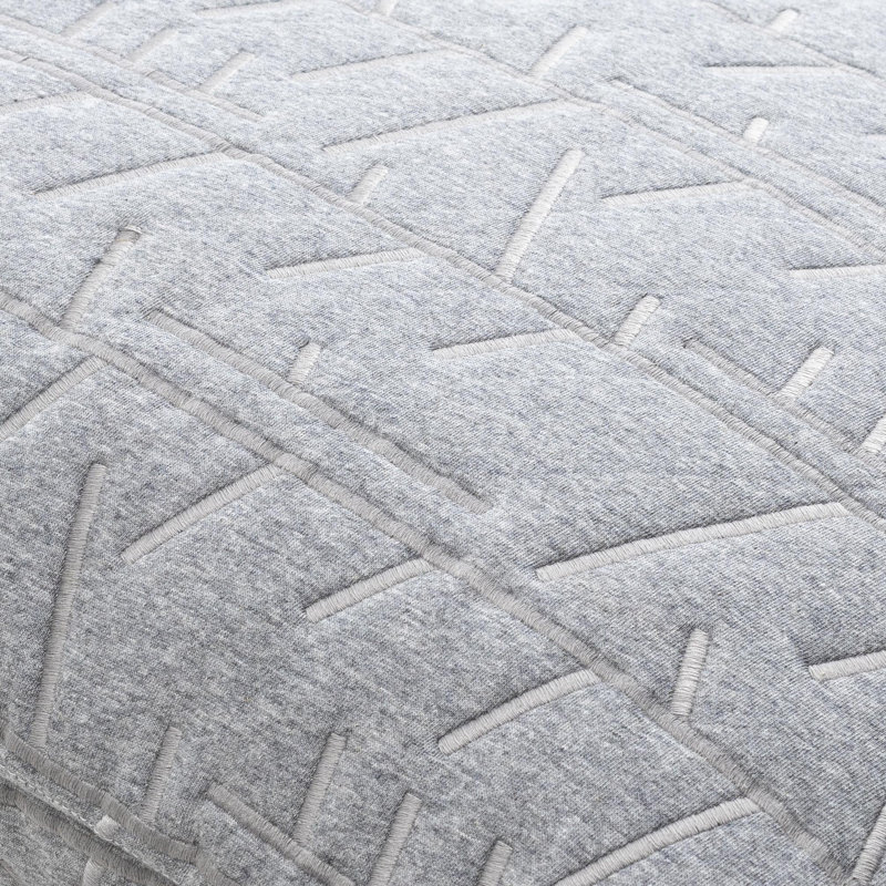 Coussin en coton, gris, 18 po x 18 po, Duvet