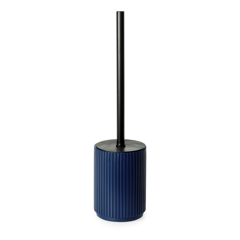 Berkeley Toilet Brush & Holder - White, Blue