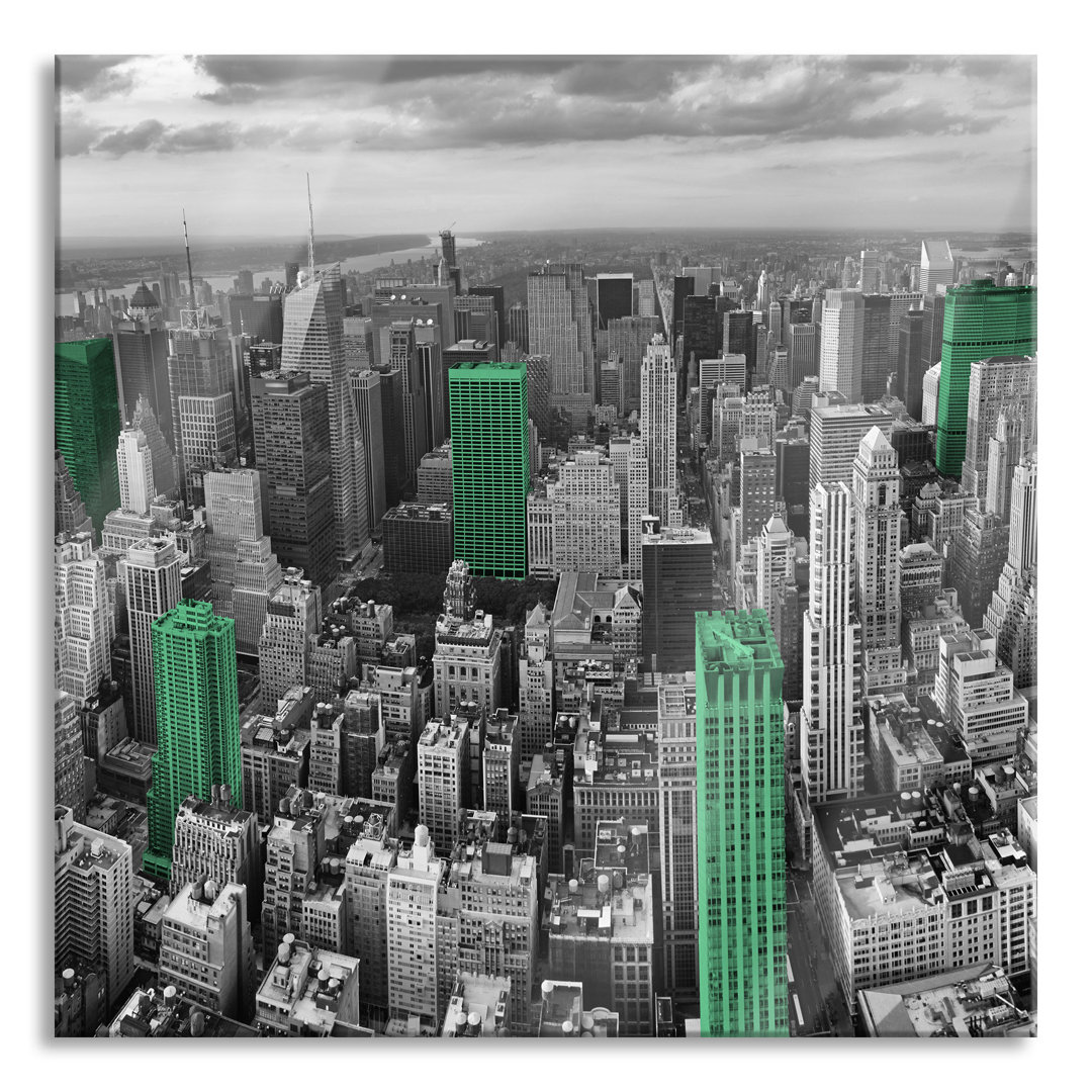 Glasbild Skyline New York