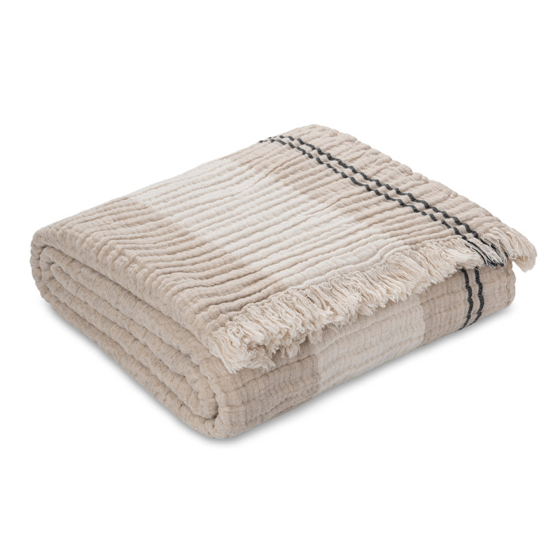 Argan Soho Supersoft 4-Layer Linen–Cotton Gauze Throw