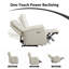 Causeuse inclinable électrique en cuir à haut dossier 52,4 "avec port USB Angellie (ensemble de 2)-99423979