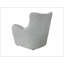 Swivel Accent Chair in Zinc Coloured Fabric