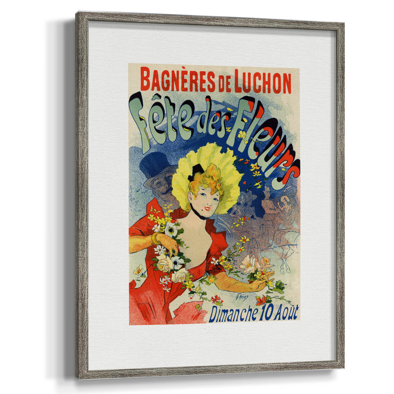 Fete des Fleurs Framed Print - Solid Wood, 21" H x 17" W