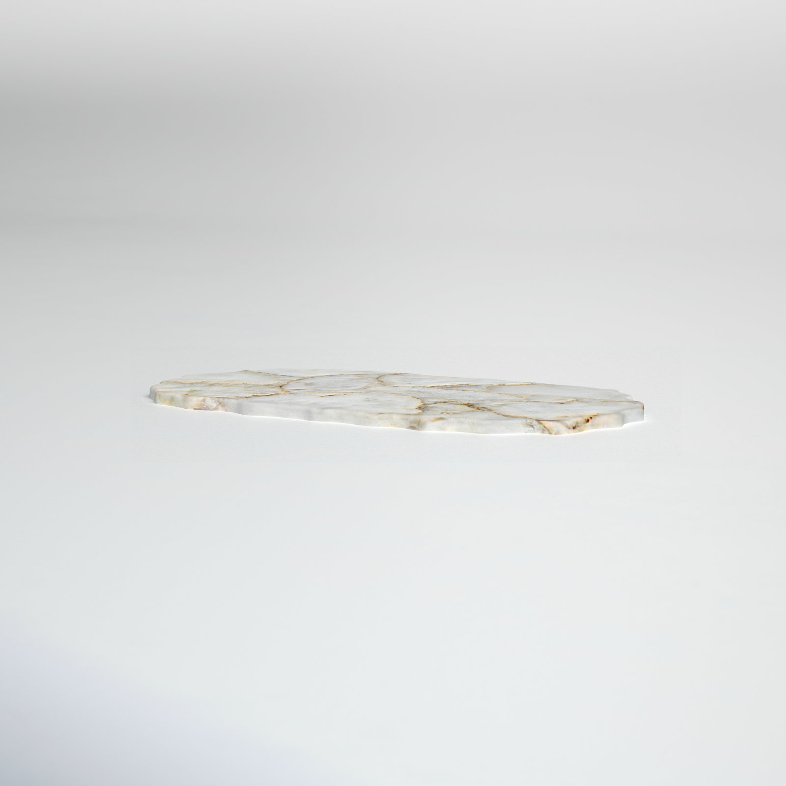 Amalia Abstract Agate Platter, 0.5" H x 8" W x 12" L