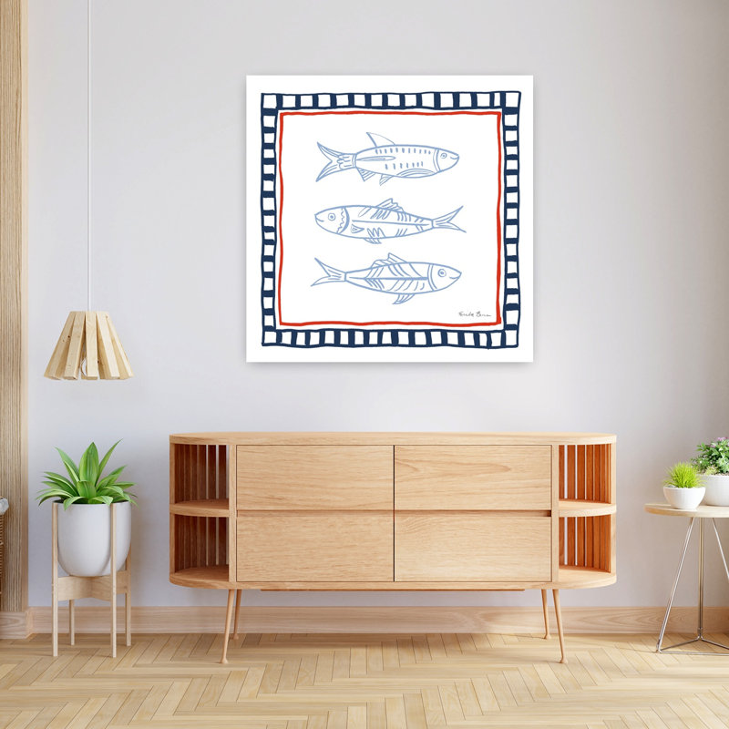 Art contemporain, art côtier de poisson, H 36 po x l 36 po