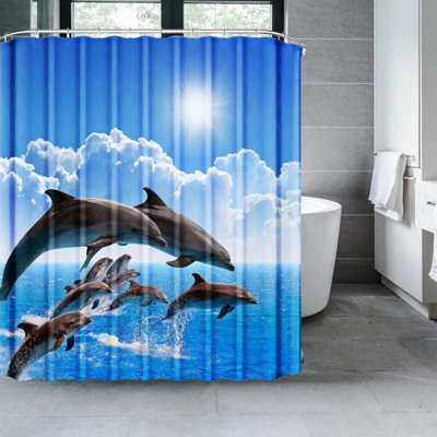 Ensemble de rideau de douche 4 pièces avec tapis antidérapant et housse de toilette 4 pièces