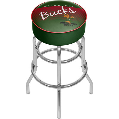 NBA Swivel Upholstered Counter Stool with Metal Frame