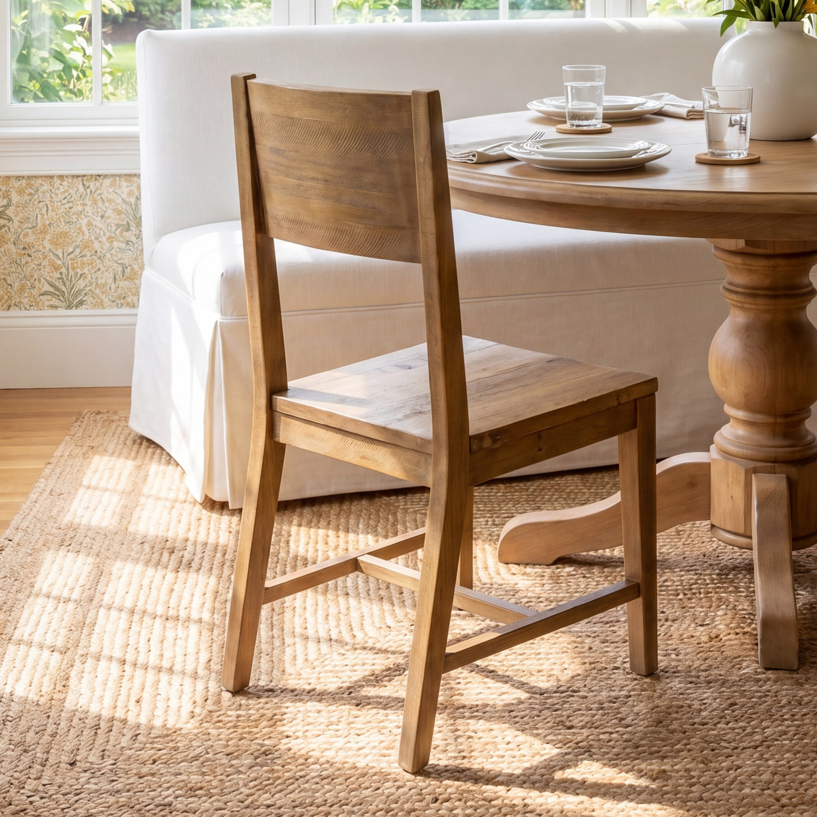 Lafond Pine Side Chair, Natural