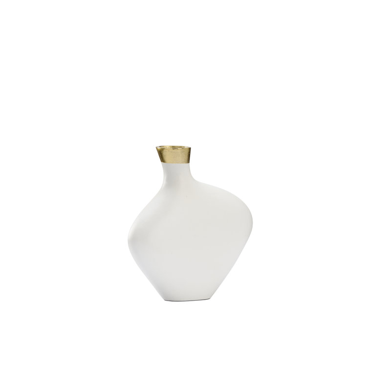 Asymmetric Handmade Aluminum Table Vase