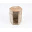 Table d'appoint en marbre naturel, table de bout hexagonale avec finition polie, socle en pierre géométrique moderne et table de chevet pour le salon-724256989-724256994-724257003