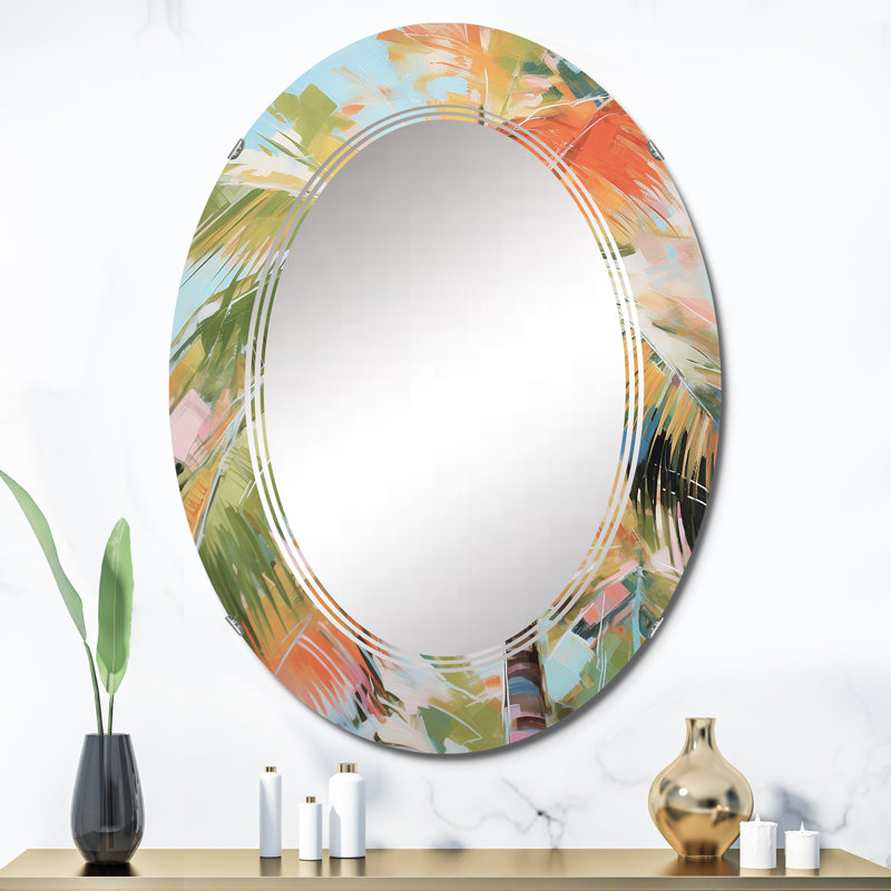 Oval Wall Mirror, Decorative Accent Mirror - Allura, 36" x 24"