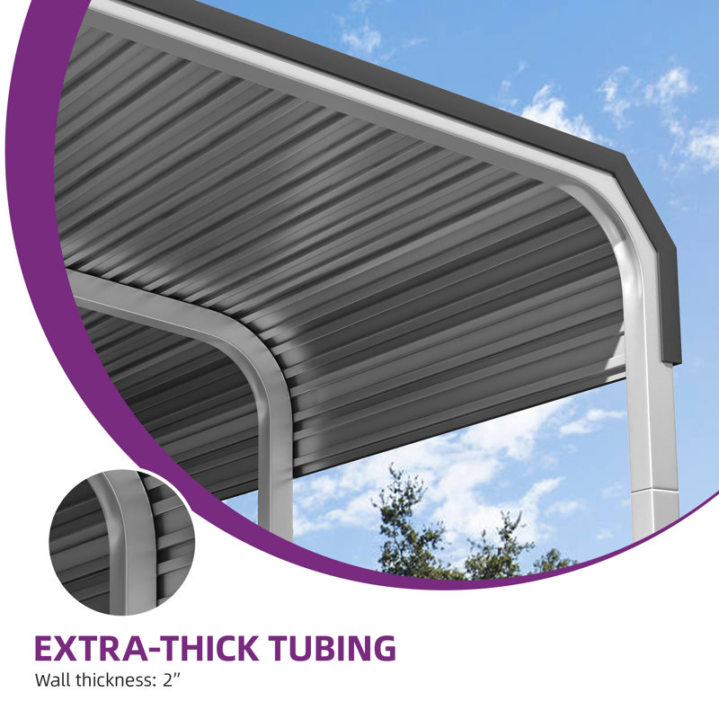 Balconera 10'W X 15'D Metal Carport