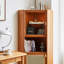 Armoire de coin simple en rotin de verre avec porte
