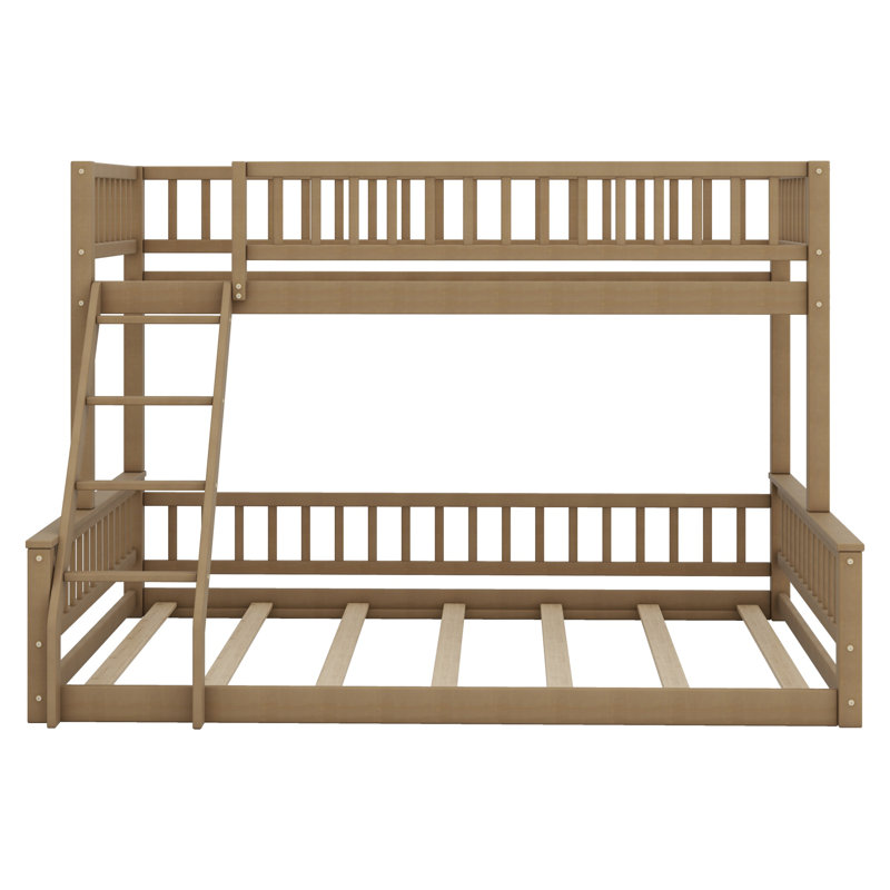 Bunk Bed With Ladder And Guardrails