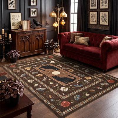 Washable Animal Print Indoor Rug