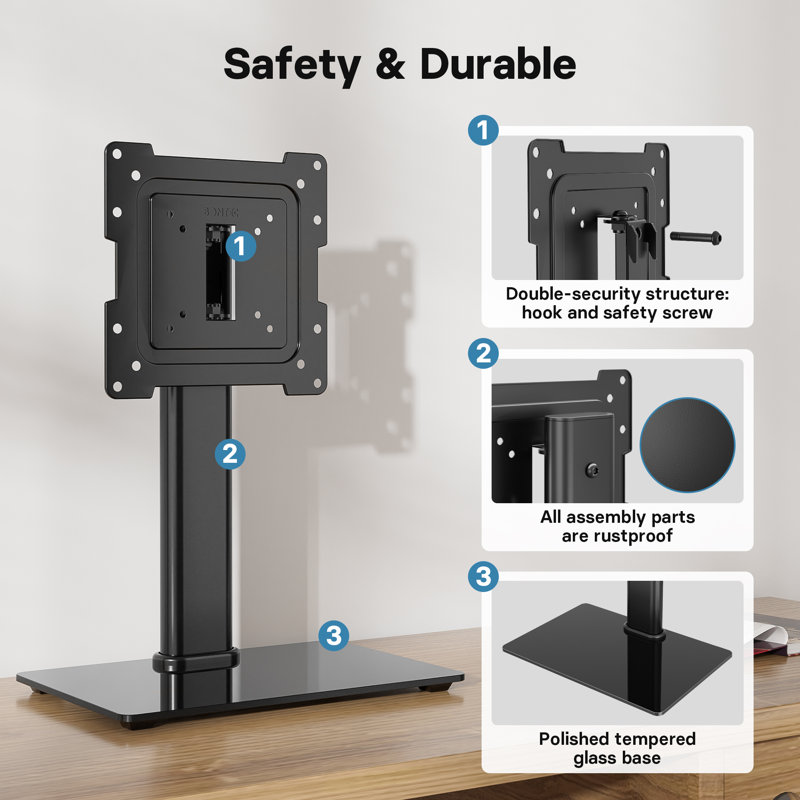 1Home Single Screen Desktop Mount
