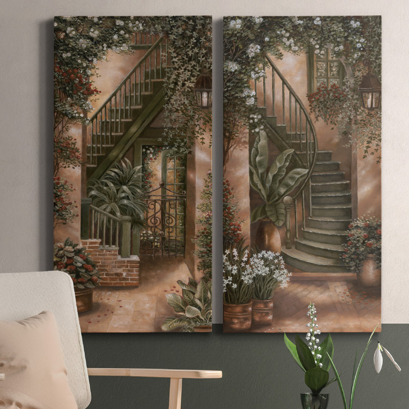 Royal Street II - ensemble de 2 reproductions sur toiles tendues, H 40 po x l 20 po x P 1,5 po
