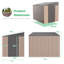 6 ft. W X 8 ft. D Metal Lean-To Storage Shed-90466858