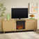 Aberforth Modern 70" TV Stand with Freestanding Electric Fireplace