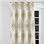 Rideaux French Country pour chambre à coucher - Rideau transitionnel ivoire à œillets Ikat - 1 panneau