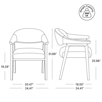 Efren Daina Rosswell Upholstered Dining Chair