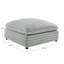 Peluche en polyester 40 po Jenny Repose-pieds carré, ultra-doux et durable pour des sièges confortables et une décoration intérieure élégante