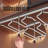 Deyaan Hanging Wine Glass Rack Silver