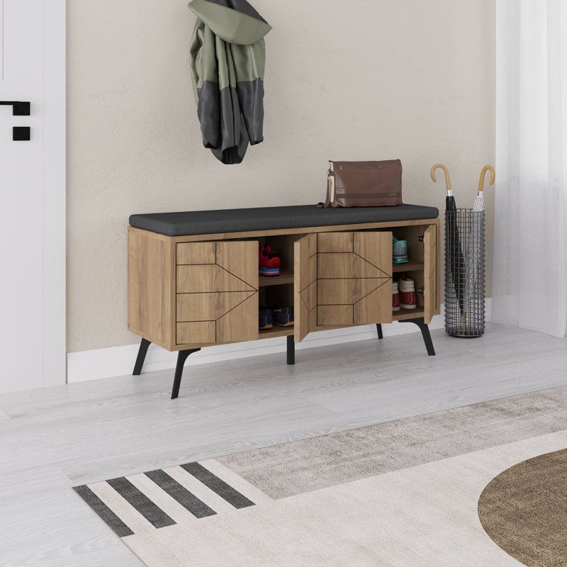 8 Pair Shoe Storage Bench, Hitit